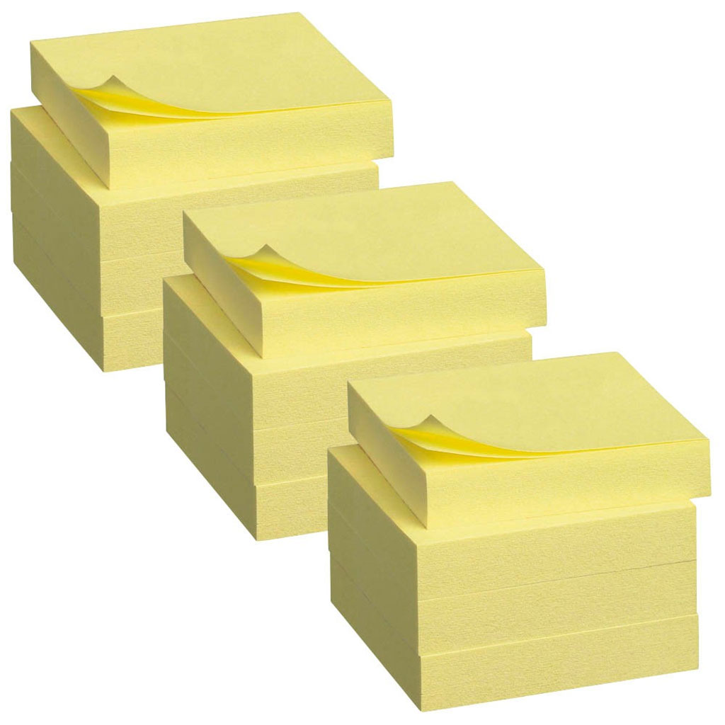Post-it® Haftnotizen Standard 653 gelb 12 Blöcke