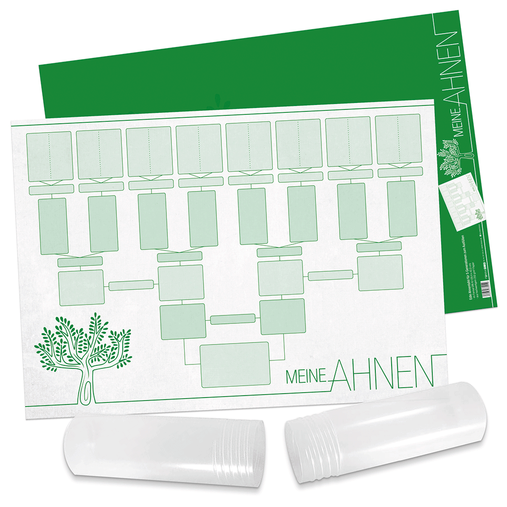 Ahnentafel „Meine Ahnen“ für 5 Generationen A2