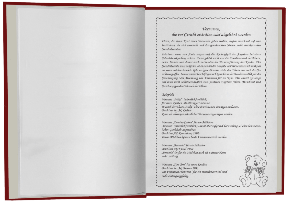 Babystammbuch Esther Apfelleder Granatrot