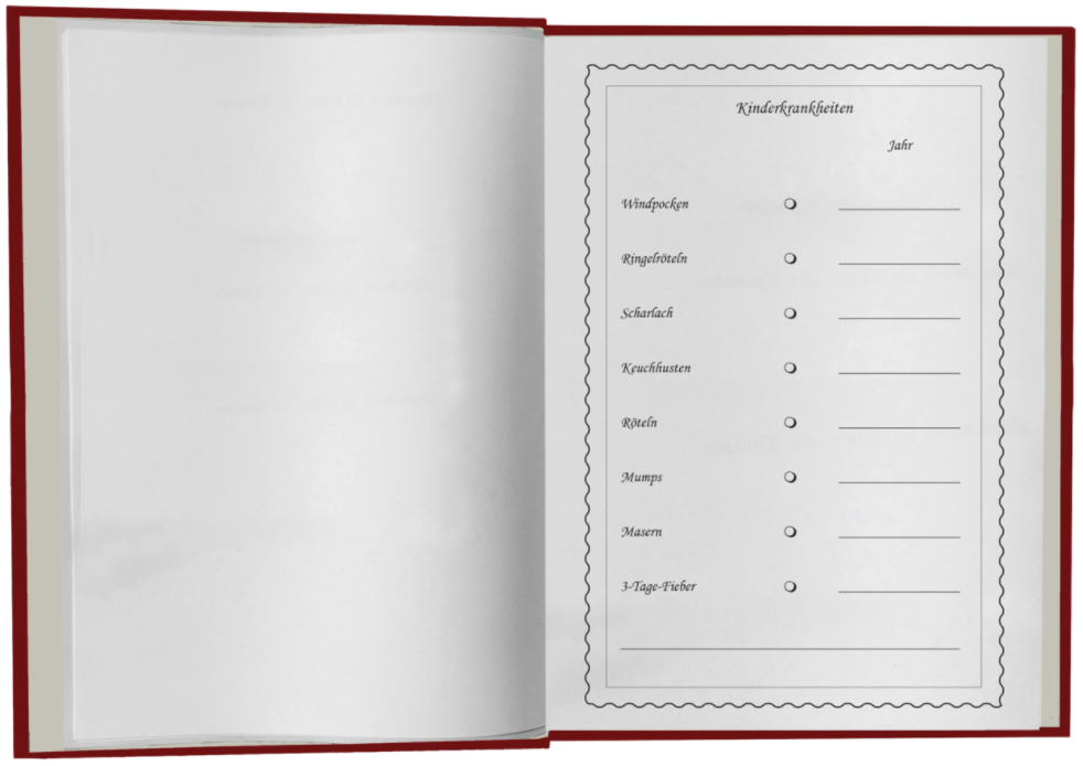 Babystammbuch Esther Apfelleder Granatrot