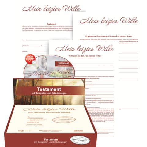 Persönlicher Testament Brief