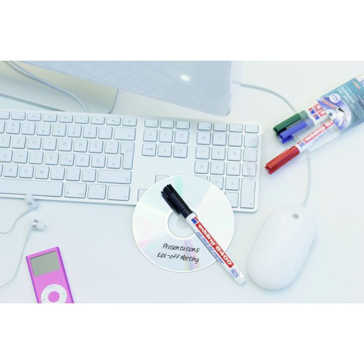 edding 8400 CD-DVD-BD-Marker 4 Farben 0,5-1mm