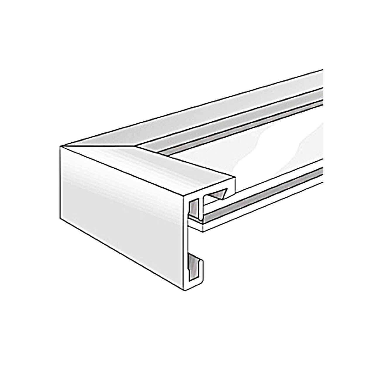 "C2" Aluminium-Wechselrahmen - Profil