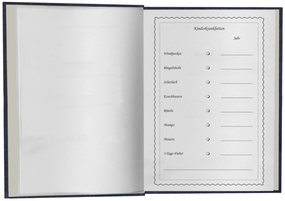 Babystammbuch Konrad Apfelleder Dunkelblau