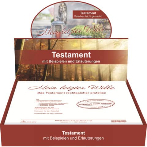 Persönlicher Testament Brief