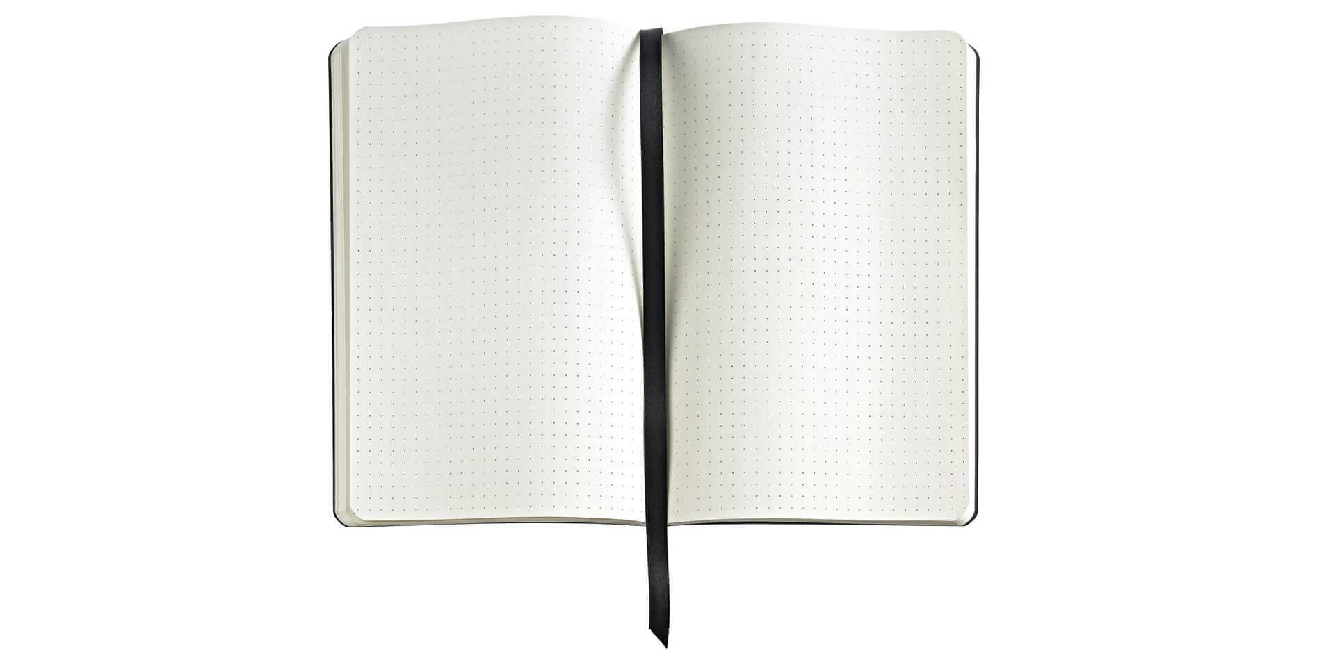Sheaffer Notizbuch 160 Blatt gepunktet karamellbraun - Lesezeichenband
