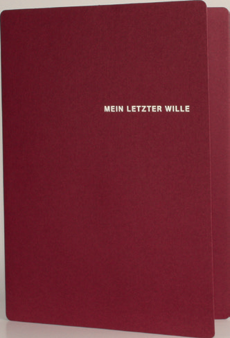 Mappe Mein letzter Wille