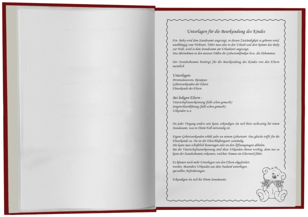 Babystammbuch Esther Apfelleder Granatrot