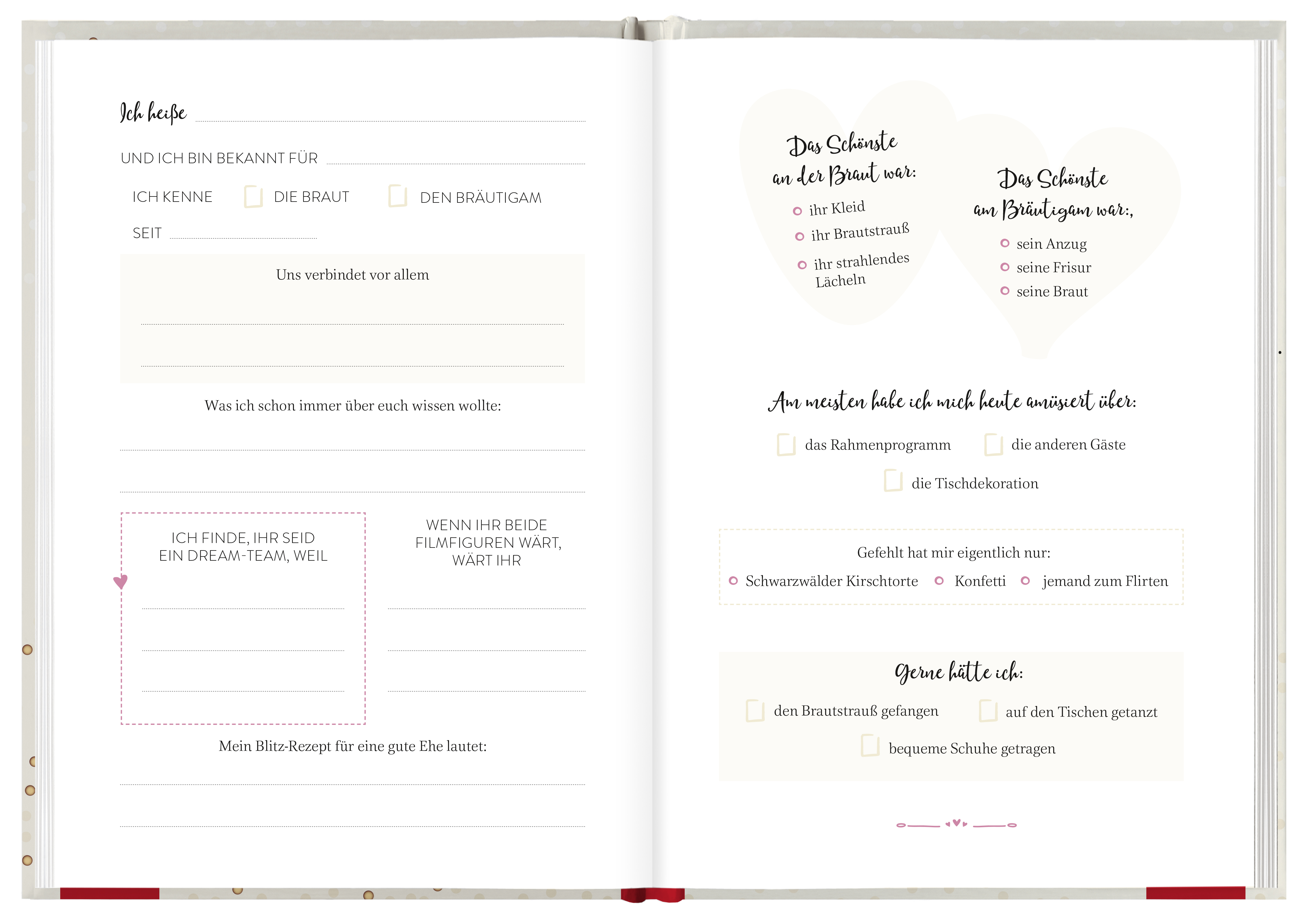Gästebuch Mr. & Mrs. - Innen 2
