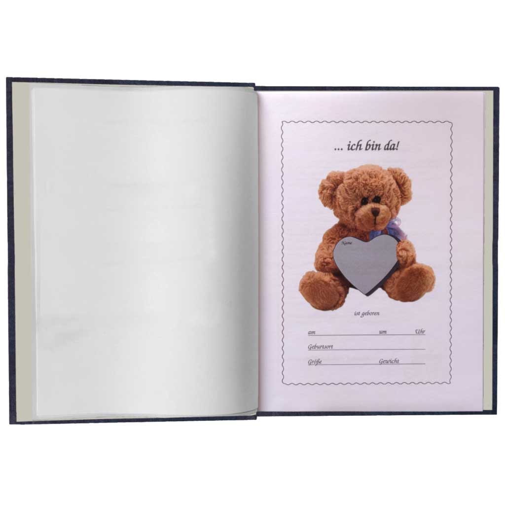 Babystammbuch Konrad Apfelleder Dunkelblau