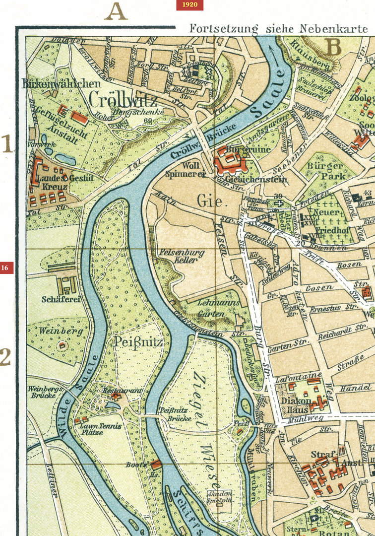 Stadtpläne Halle a.d.S. 1895–1906–1920 [STADTPLAN]