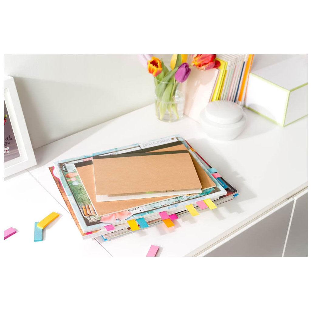 Post-it® Page Marker neon Haftmarker farbsortiert 9x100 Streifen - 6 + 3 Gratis