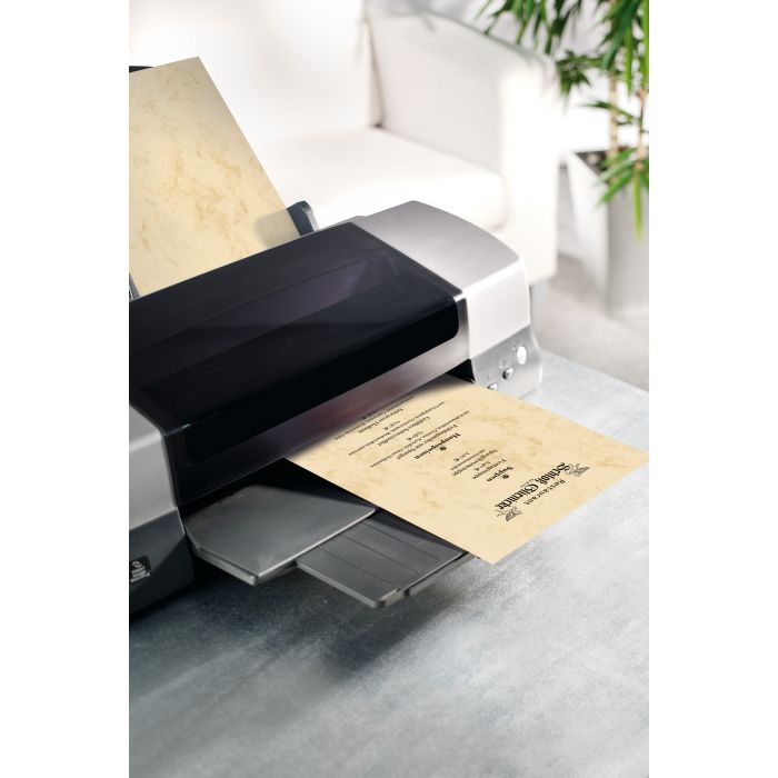 Sigel Designpapier Marmor beige beidseitig bedruckbar